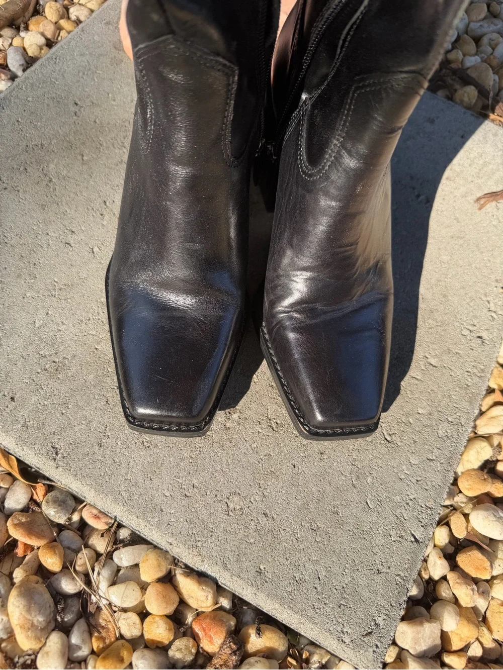 Vince Camuto Sangeti Knee-High Block Heel Leather Boots